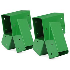 (Set of 2) Brackets 1-2-3 A-Frame Swing Green Powder-Coated Heavy Duty Steel
