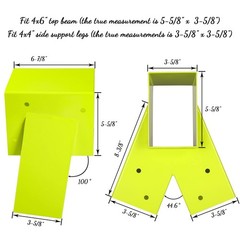 Swing Set Brackets-A-Frame 2 Swing Set Brackets with All Mounting Hardware