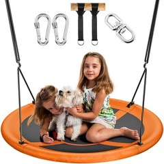 43″ Saucer Tree Swing Outdoor Flying Saucer Rope Swing Platform Swing for Kids