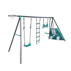 XNS076 blackish green interesting four function swingset face metal plastic safe