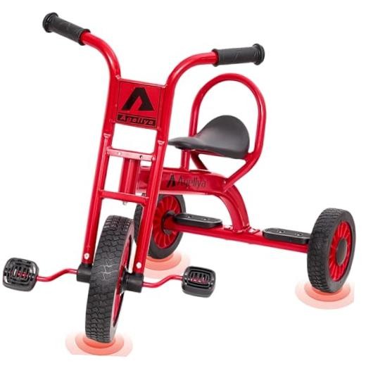 Red Preschool Kids Tricycles for 5-7 Year Olds – Durable Pedal – Durable