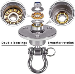 Ceiling Swing Hanger Mount w/Bearing 900 LB Capacity Hardware Stainless Steel