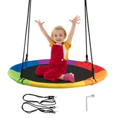 Outdoor Swing Chair Hanging Patio Porch Summer Kids Bench Tree Play Swinging