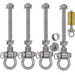 4 Heavy Duty Bearing Swing Hanger Permanent Anti-Rust 10mm 180° Swing 1500 LB…