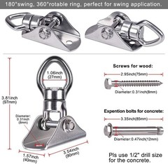 Dependable Silent Bearing Swing Hanger, 1200LB Capacity – Easy Installation