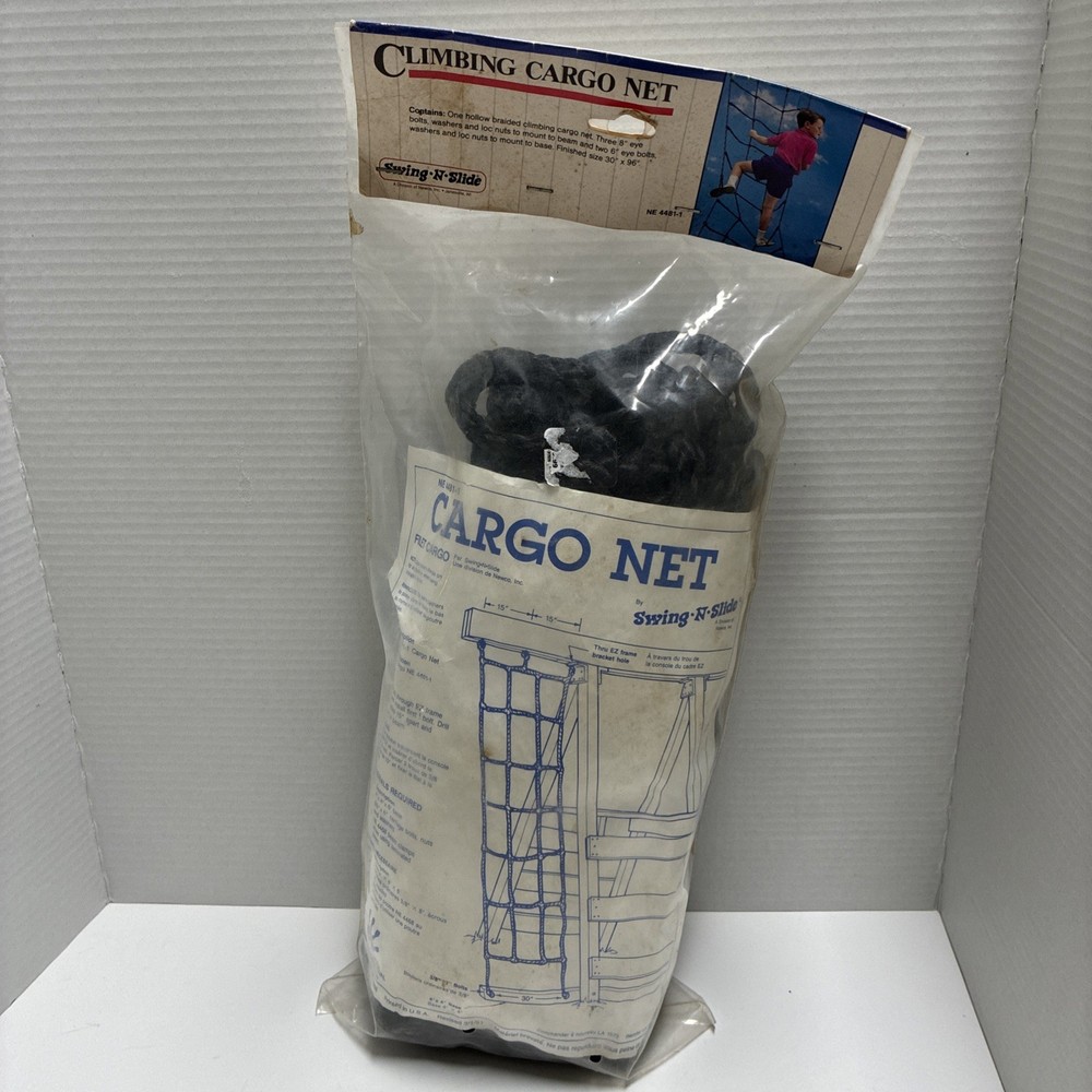 Swing N Slide Climbing Cargo Net New In Original Bag 30″ X 96” Black NE 4481-1