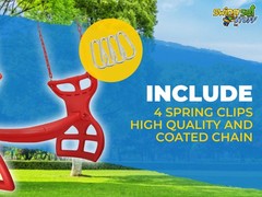 SWING SET STUFF INC. GLIDER WITH COATED CHAIN KIT RED play boy girl fun toy 0304