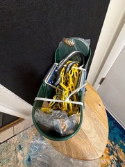 TL Swing Full Bucket Toddler Swing with Yellow Plastisol-Coated Chains