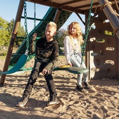 Lifetime 91069 Big Stuff Earthtone Swing Set – Durable Outdoor Play Playground