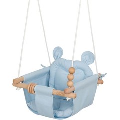 Baby Swing, Pale Blue Indoor Outdoor Portable Hanging Chair – Infant & Toddle…