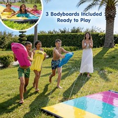 XL 20Ft Summer Vibes Premium Slip and Slide with 3 Bodyboards, Heavy Duty