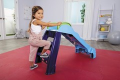 Little Tikes 2-in-1 Outdoor-Indoor Wet or Dry Slide with Easy Storage, Blue, Age