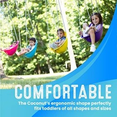 Kids Swing Indoor Outdoor Adjustable Harness Safety Soft Rope Comfortable Play