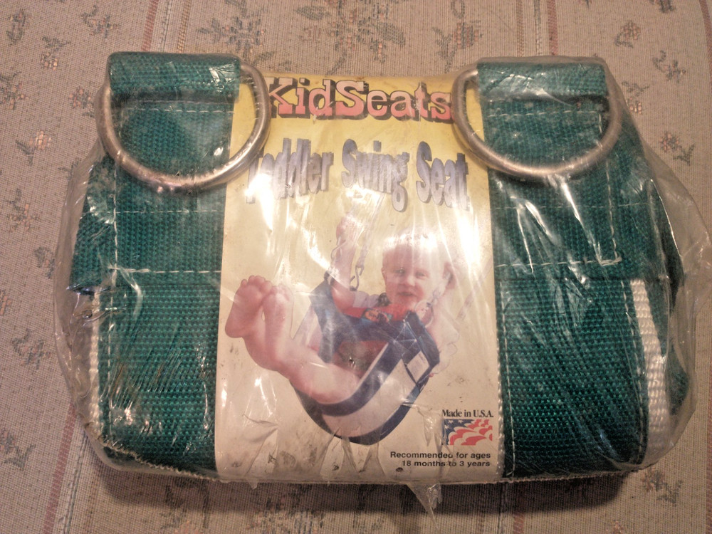 KidSeats Toddler Swing Seat Green Midwest Sewing Playset Add On NOS 764803500159
