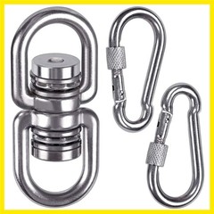 Heavy Duty Bearing Swing Swivel, 360° Rotational Hanging Accessory with 2 Qui…