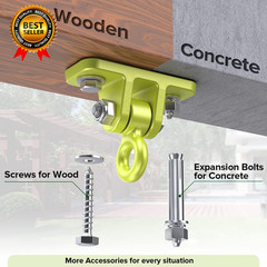 Swing Hangers for Wooden Sets Pack of 2 Heavy Duty Swingset Hardware Locking