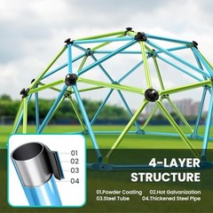 Easyego Climbing Dome, 10FT Jungle Gym with Swing for Kids 3 to 10 – EE-BQPJ