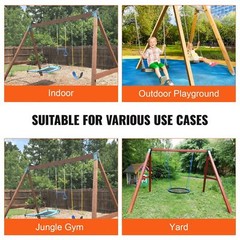 2 PCS Heavy Duty Carbon Steel A-Frame Swing Brackets for 4×4″ Legs & 4×6″ Beam