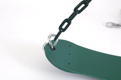 Heavy Duty Flexible Green Belt Swing with Coated Metal Chain