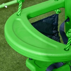 Toddler Swing Set with Metal Stand, Baby Swing Set, Green