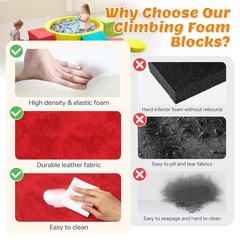 Soft Foam Climbing Blocks Set for Toddlers Indoor Climbing Play Gym Toys