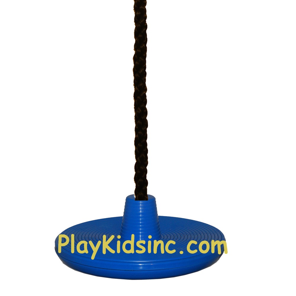 Swing Set Play DISC SWING Seat Tree Swing playgroung backyard spin Disk Blue