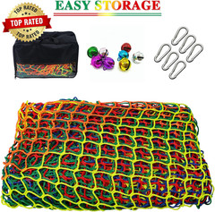 Climbing Cargo Net, 6.5′ X 9.8′ Double Layers Playground Safety Net, Kids Backya