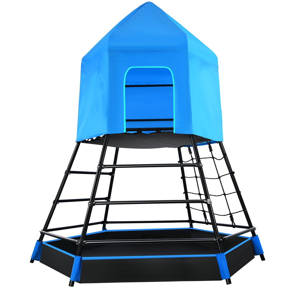 Outdoor Dome Climber Playground Climbing Tent Sandbox Kids Playset Max 200lbs
