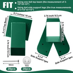 MorningRo Heavy Duty A Frame Swing Set Bracket Kit Include 2 Brackets & 2 Swi…