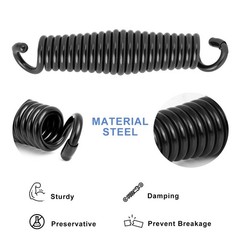 Porch Swing Springs Hammock Chair Spring Hold up to 1600lbs Heavy-Duty Chr-om…