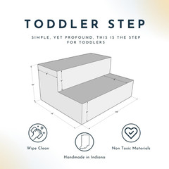 Toddler Step, Indoor Foam Playset, Soft Toddler and Active Kids Play Foam Step f