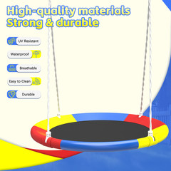 Color Swing Set for Backyard,Swing Outdoor With a slide 440lbs