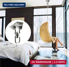 Heavy Duty Swing Hanger Hook, 360° Swivel Swing hook with 4 Screws for Porch Yog