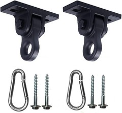 Heavy Duty Black Swing Hangers Screws Bolts Included Over 5000 lb Capacity Pl…