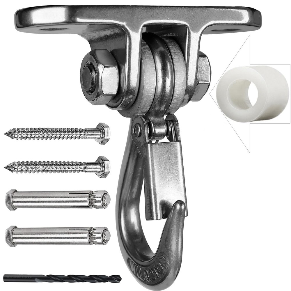 Heavy Duty Swing Hanger Stainless Steel 180° Smooth Operation Screws Bolts, P…