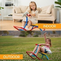 Kids Rocking Horse Seesaw Safe Home Playground Toddler Outdoor Playset 3 5 Years