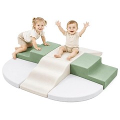 Soft Foam Climbing Blocks for Toddlers, 7-Piece Baby Foam Climbing Blocks, In…