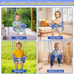 Comfy Toddler Swing Seat, Heavy-Duty Baby Swing with Adjustable Rope & Safety…