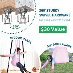 Sensory Swing Kids W/ 360° Swivel Hanger Indoor Therapy Swing Great Autism New
