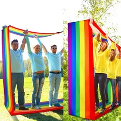 4 Pcs Team Building Games Group Learning Activity Playing Run Mat Colorful Ca…