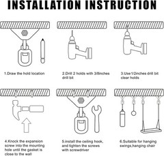 Heavy Duty Swing Hangers For Wooden Sets 2000 Lb Capacity 360 Swivel Stainless