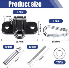 Heavy-Duty Swing Hangers Set for Indoor/Outdoor Use – 1800 Lb Capacity