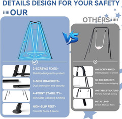 Heavy Duty Sensory Swing Set with Stand for Kids – Indoor/Outdoor Use