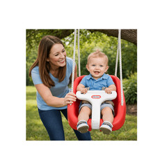 2-in-1 Snug ‘n Secure Swing- Red, Baby and Toddlers Ages 9 Months – 4 Years
