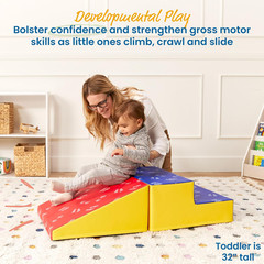 Softzone Little Me Climb and Slide, Toddler Playset, Assorted, 2-Piece