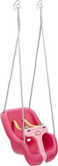 Snug ‘n Secure Baby Swing – Magenta 2-in-1 for Growing Toddlers, No Assembly
