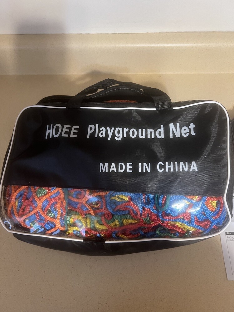 Climbing Cargo Net, 6.5′ X 9.8′ Double Layers Playground Safety Net, Backyard