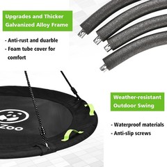 Tree Swing, Saucer Flying Swing 40 Inch for Kids, 900lbs Weight Capacity, wit…