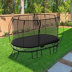 Springfree Trampoline Kids Outdoor Large Oval 8 x 13′ Trampoline with Enclosure