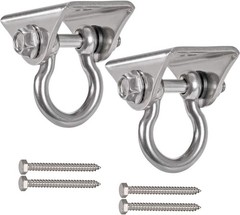 Set of 2 Heavy Duty 180° Swing Hangers, Stainless Steel Swing Hook for Ceilin…